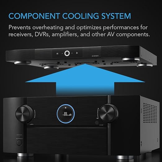AC Infinity AIRCOM S10, Quiet Cooling Blower Fan System 17" Front-Exhaust - Image 2