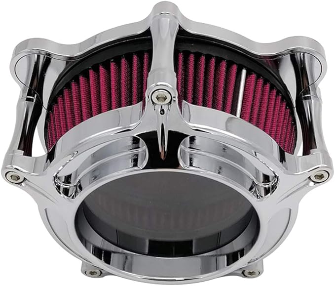 Harley Air Cleaner Chrome See Through Intake Filter Kit Cnc Cut - Image 4