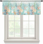 Summer Beach Sheer Valance Curtains by Houseown