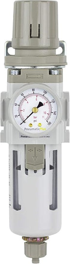 PneumaticPlus SAW300-N03BG Compressed Air Filter Regulator Piggyback Combo 3/8" - Image 2