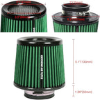 KYOSTAR Universal 3" High-Flow Air Filter, Reusable Cone Cold Air Intake - Image 2
