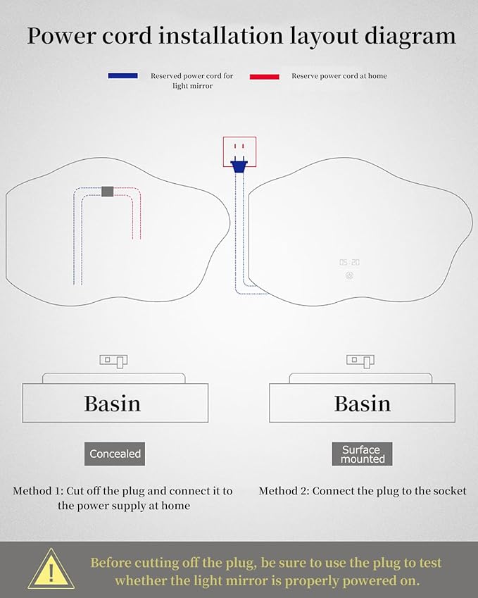 JSLJDM 500 X1000 mm Illuminated Backlit LED Bathroom Mirror, Wall Mounted - Image 7