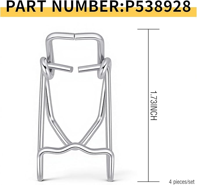 8 Pcs P538928 Air Cleaner End Cap Metal Clip Compatible - Image 2