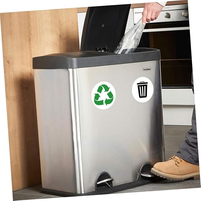 6 Sheets Self-Adhesive Garbage Classification Label Stickers - Image 7