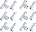 3/8-inch x 1/4-inch 6 pcs T and 6 pcs I Tube Quick Push in Connector by JBTOZIUY