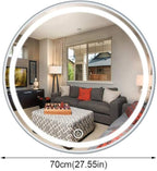 Round Waterproof LED Bathroom Wall Makeup Mirrors - Image 3