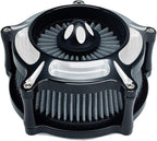 Motorcycle Air Filter Turbine Intake Cleaner Kit Cnc Cut Chrome - Image 2