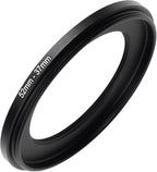 52mm to 37mm Step-up Adapter Rings Filter Adapter Black Metal Step Down Filter by Unknown