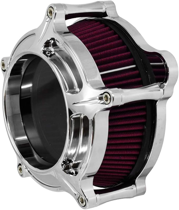 HDBUBALUS Motorcycle Air Filter Cleaner Intake Filter System Kit - Image 3