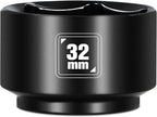 BLACKROBOT 32mm Low Profile Oil Filter Socket, 3/8" Drive 6-Point Oil Filter by BLACKROBOT