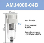 Vacuum Water Droplet Separator Pipeline Filter AMJ AMJ3000-03B AMJ4000-04B-C - Image 2