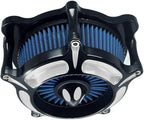 Motorcycle Air Filter Turbine Intake Cleaner Kit Cnc Cut Chrome - Image 3