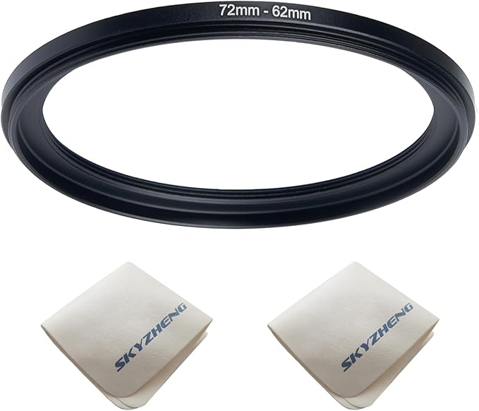 72mm Lens to 62mm Camera Lens Adapter 72mm to 62mm Step Down Ring Adapter Ring by SKYZHENG