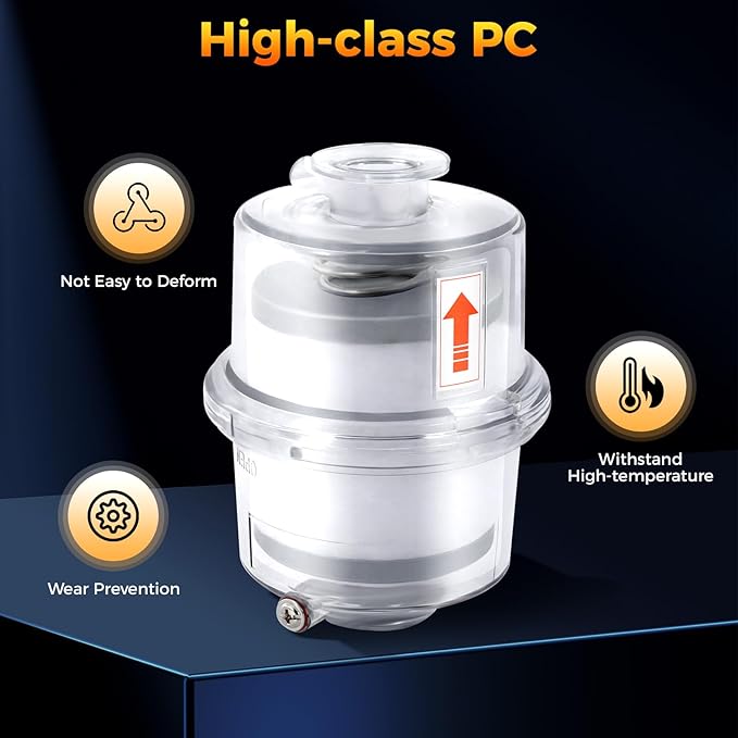 KF25 Oil Mist Filter for Vacuum Pump, 95% Filtration Efficiency PC Fume - Image 3