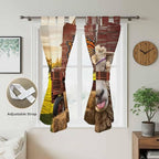 Farm Sheep Bedroom Curtains 72 Inch Length, Window Curtains Tab Top, Farmhouse - Image 5