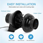 iPower 4 Inch 230 CFM Inline Duct Ventilation Fan Quiet Vent Blower - Image 5