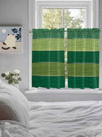 Farm Retro Green Wood Grain Window Valance Curtains, Rustic Wooden Plank - Image 5
