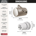 Delta Faucet Clarifi Standard Shower Filter Attachment Brushed Nickel - Image 6