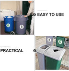 Waste Sorting Decal for Bins Reminding Stickers for Kitchen Garbage Can Labels - Image 5