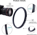 58mm Lens to 55mm Camera Lens Adapter, 58mm-55mm Filter Step-Down Ring - Image 3