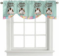 Green Easter Tie Up Valance Curtains by Unknown