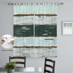 Blue Teal Living Room Curtains 96 Inch Length, Window Curtains Tab Top - Image 4