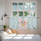 Easter Kitchen Tier Curtains 24 Inch Long 2 Panel Set, Rod Pocket Cafe Small - Image 4