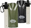2-Pack Tactiko Survival 20oz/600ml Filtered Water Bottle Kit by TactikoSurvival