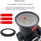 95 to 82mm Metal Step Rings, 95mm to 82mm Step Down Ring Filter Ring Adapter - Image 7