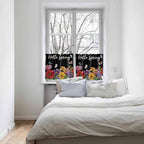 Spring Flowers Half Window Curtains 24 Inches Long, Watercolor Country Colorful - Image 5