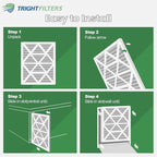 24x24x1 Air Filter 6 Pack, Durable MERV 8 Pleated Home HVAC AC Furnace Filters - Image 7