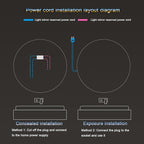 Round LED Bathroom Mirror with Light, Round Bathroom Mirror with LED Lights and - Image 9