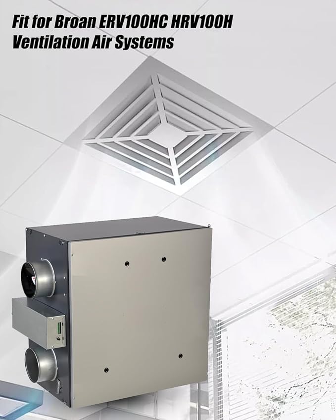 2 Pcs Air Exchanger Filter Fit for Broan ERV100HC HRV100H Ventilation Air - Image 5