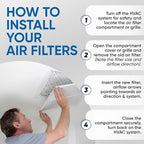 Glasfloss 12x12x1 MERV 10 Pleated Air Filters Box of 6. Actual Size: 11-1/2 x - Image 5