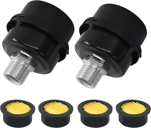 2 Pcs Air Compressor Silencer, 1/2 Inch Thread Intake Filter Muffler, 20 mm Air by Kemcatui