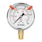 0 to 15 Psi Pressure Gauge, Glycerin Liquid Filled, 2.5 inch Dial, 1/4" NPT - Image 8