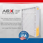 AIRX FILTERS WICKED CLEAN AIR. 20x25x5 Air Filter MERV 11 Compatible - Image 3