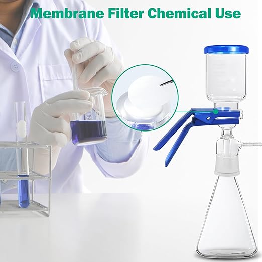 Xin Tester 100 Pieces Nylon Disc Membrane Filters, 50 mm Diameter, 1µm Pore Size - Image 3