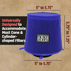 FILTERWEARS F154L Universal Water Repellent Cold Air Intake Pre-Filter - Image 5