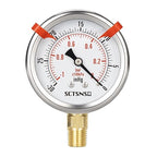 -30 inHg to 0 Vacuum Pressure Gauge, Glycerin Liquid Filled, 2.5 inch Dial - Image 8