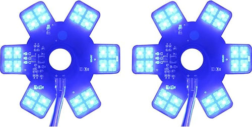 2PCS Air Cleaner LED Light 5" Truck Decorative Hex Style Air Filter Lamp by BOLANTON