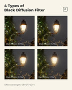 K&F CONCEPT 55mm Black Diffusion 1/8 Filter, Mist Dreamy Cinematic Effect Filter - Image 6