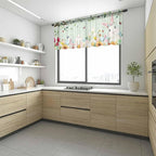 Easter Sheer Valances for Windows 54"x18", Light Filtering Kitchen Curtains - Image 6