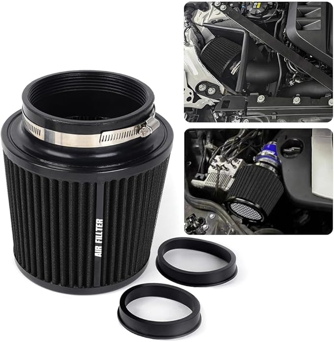 3" 3.5" 4" Inlet Car Replacement Cold Air Intake Filter 76mm 89mm 102mm 3 Sizes - Image 6