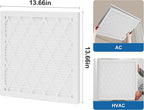 14x14x1 MERV 11 Air Filter, Quality AC/HVAC Furnace Filter，2 Reusable ABS Frame - Image 2