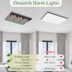 Fluorescent Light Covers for Ceiling Lights Colorful Flowers Magnetic Light - Image 5