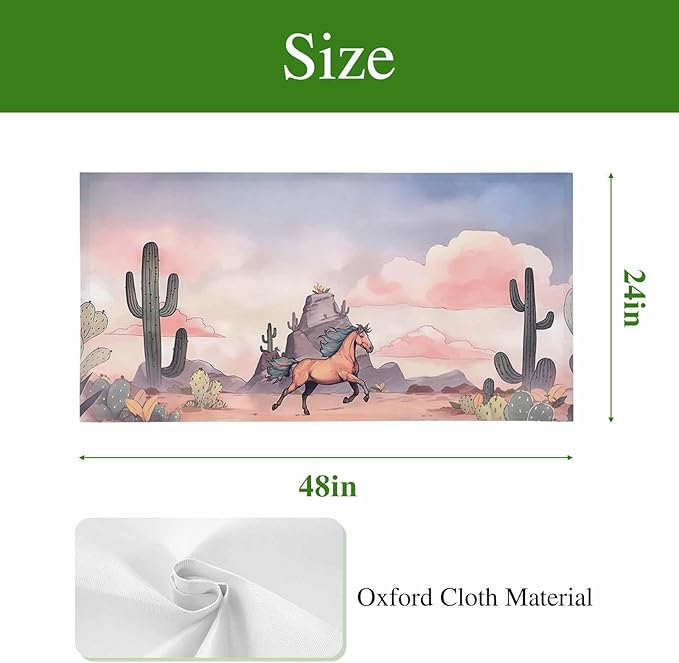 Fluorescent Light Covers for Drop Ceiling Watercolor Running Horse Cactus - Image 9