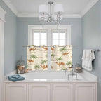 2 Panel Kitchen Cafe Curtains, Date Coconut Tree Sunlight Filtering Nature Air - Image 3