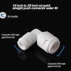 10-Pack 3/8" to 1/4" Push to Connect Fitting Kit - Image 4