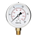 SENCTRL 0-200 Psi Glycerin Liquid Filled Pressure Gauge, 2.5" Dial Size by senctrl